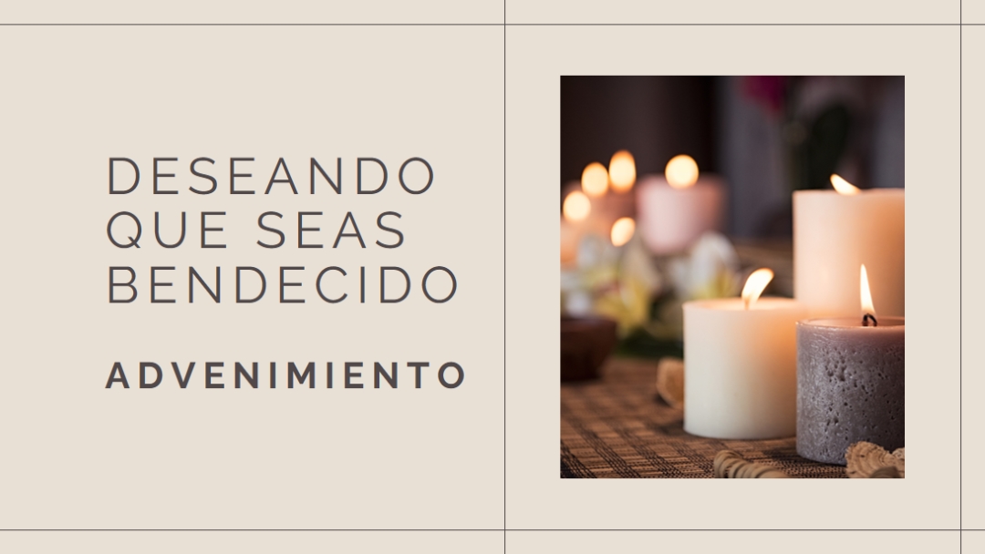 Deseando que seas un bendito Adviento brown modern-geometric-&-linear