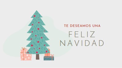 Deseando una feliz Navidad pink whimsical-color-block