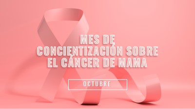 Concienciación sobre el cáncer de mama pink modern-bold