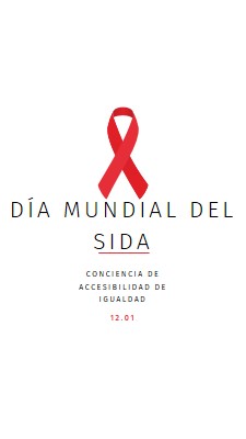 Aumentar la concienciación sobre el SIDA white modern-simple