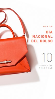 Hoy es el Día Nacional de los Bolsos white modern-simple