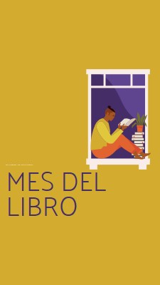 Cuidador de libros yellow modern-color-block