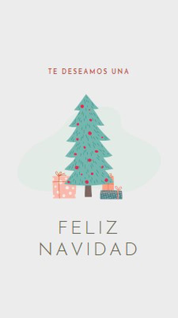 Deseando una feliz Navidad pink whimsical-color-block