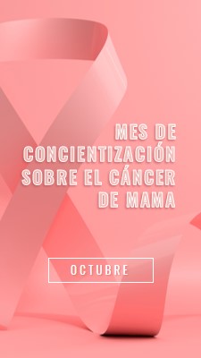 Concienciación sobre el cáncer de mama pink modern-bold