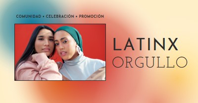 Celebrando la comunidad de Latinx red modern-bold