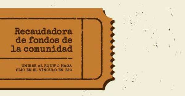 Billete grande brown vintage-retro