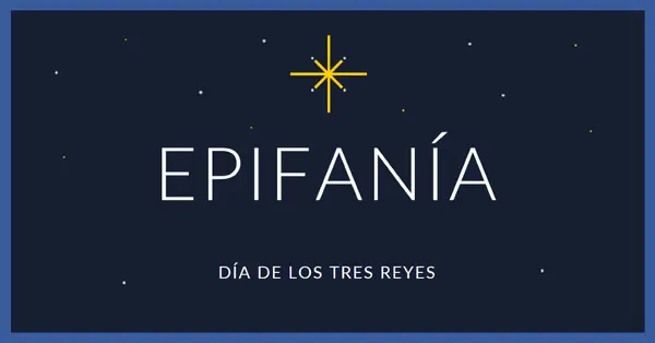 Observando la epifanía blue modern-simple
