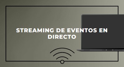 Streaming de eventos en directo gray modern-bold