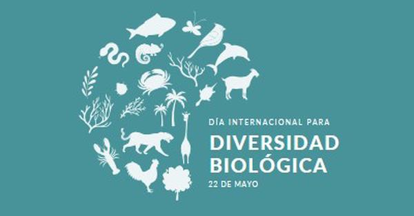 Celebrar el Día Mundial de la Biodiversidad blue modern-simple