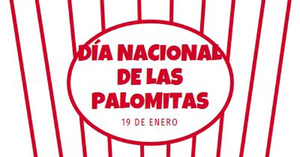 Día Nacional de las Palomitas white whimsical-line