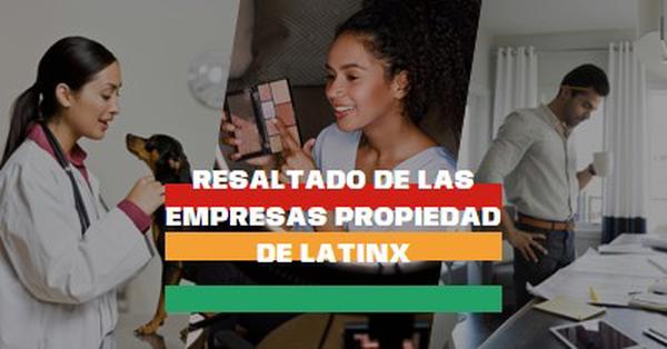 Celebrar negocios propiedad de Latinx white modern-simple