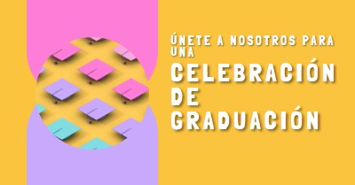 Unirse a la celebración de graduación yellow whimsical-color-block