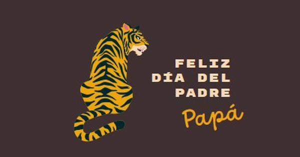 Feliz Día del Padre, papá brown whimsical-color-block