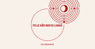 Celebrar el Año Nuevo Lunar white modern-simple