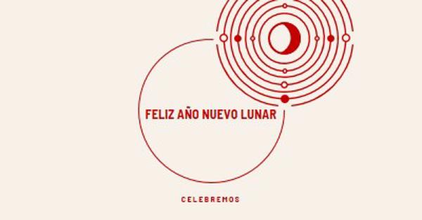 Celebrar el Año Nuevo Lunar white modern-simple