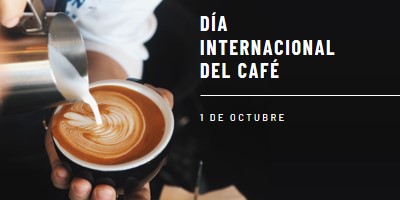 Día Internacional del Café brown modern-simple