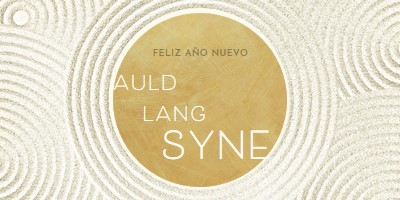 Feliz año nuevo (auld lang syne) white modern-simple