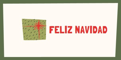 Regalo feliz de Navidad white whimsical-color-block