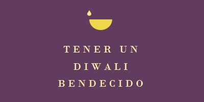 Bendiciones de Diwali purple modern-simple