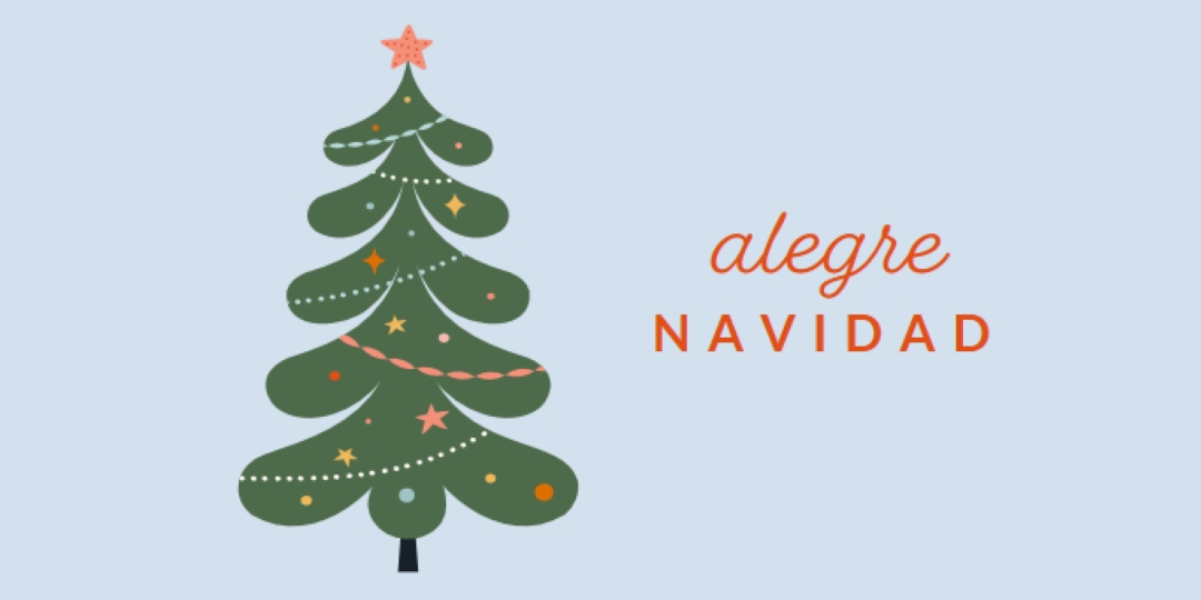 O Árbol de Navidad green whimsical-color-block