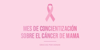 Mes de concientización sobre el cáncer de mama pink modern-simple