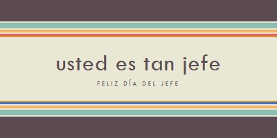 Eres un gran jefe brown vintage-retro