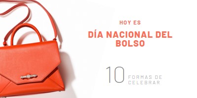 Hoy es el Día Nacional de los Bolsos white modern-simple