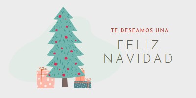 Deseando una feliz Navidad pink whimsical-color-block