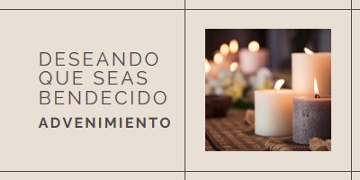 Deseando que seas un bendito Adviento brown modern-geometric-&-linear