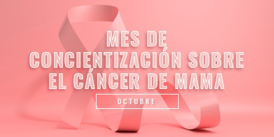 Concienciación sobre el cáncer de mama pink modern-bold