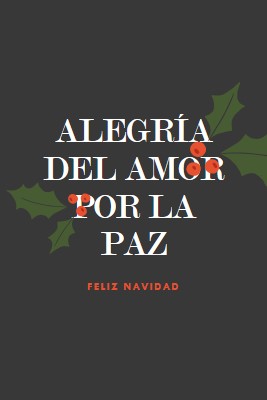 Paz, amor, alegría gray modern-simple