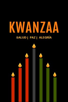 Un deseo kwanzaa black modern-color-block