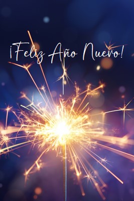 ¡Feliz Año Nuevo! blue modern-simple