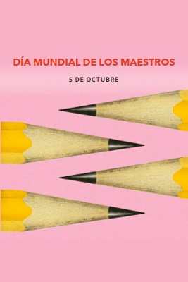 Características de los profesores pink modern-bold