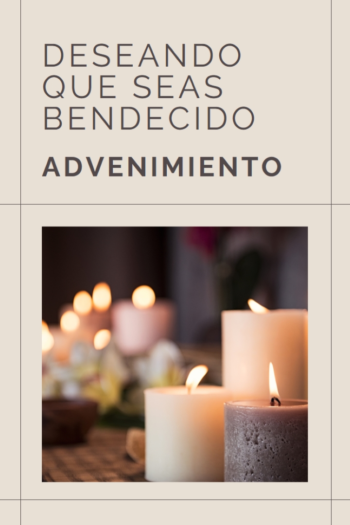 Deseando que seas un bendito Adviento brown modern-geometric-&-linear