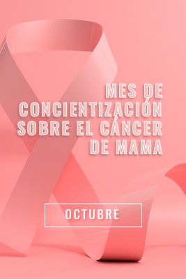 Concienciación sobre el cáncer de mama pink modern-bold