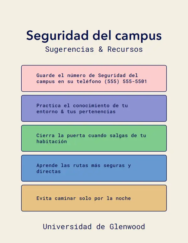 Folleto de sugerencias de seguridad tipográficas yellow modern,simple,typographic,infographic