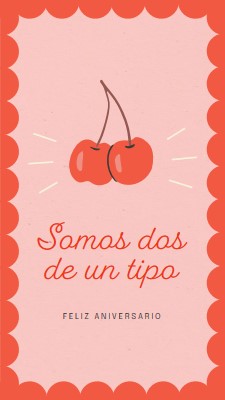 Somos dos de un tipo red illustration,retro,playful