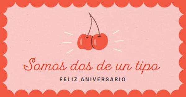 Somos dos de un tipo red illustration,retro,playful