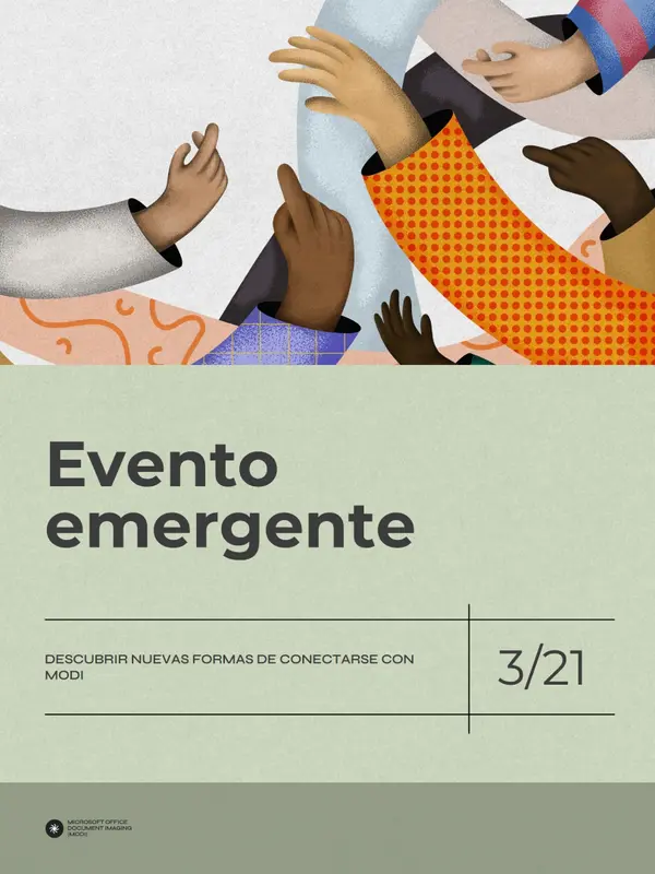 Póster de evento vintage moderno green vintage,modern,simple,illustrative,grainy