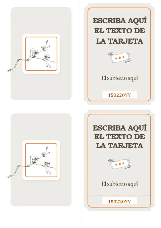 Tarjeta con rollo de pergamino para cualquier día vintage retro