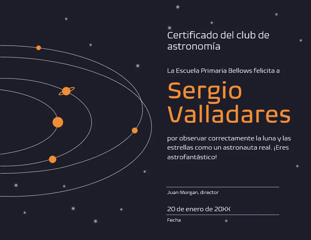 Certificados de reconocimiento para estudiantes whimsical color block