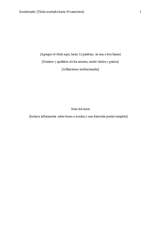 Documento de estilo APA modern simple