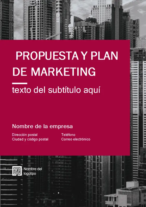 Informe empresarial (diseño Profesional) red modern-simple