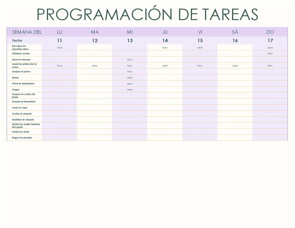 Programación sencilla de tareas modern simple