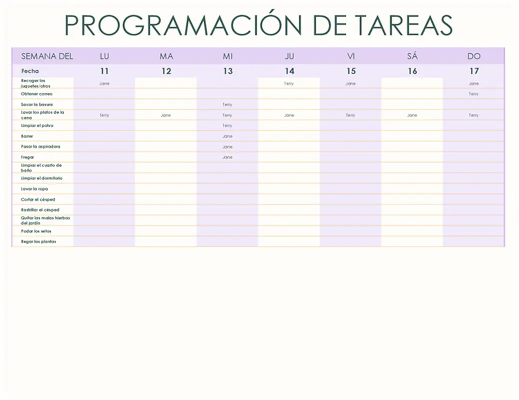 Programación sencilla de tareas modern simple