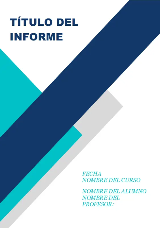 Informe del estudiante de Jazz modern simple