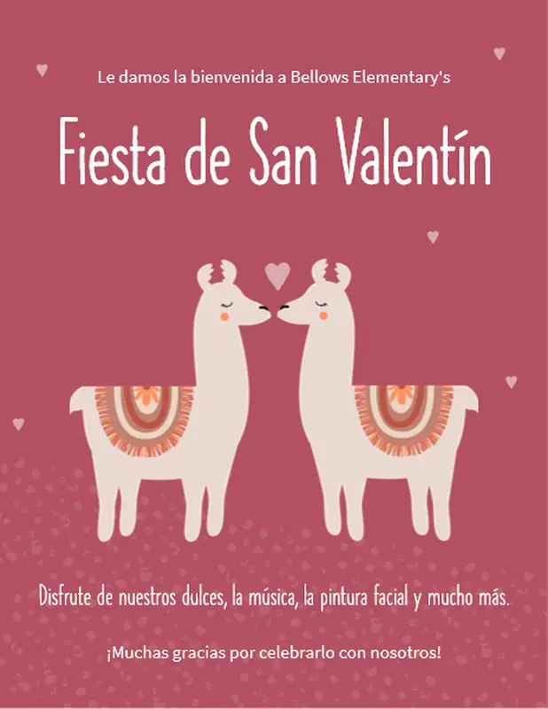 Imprimibles del día de San Valentín whimsical color block