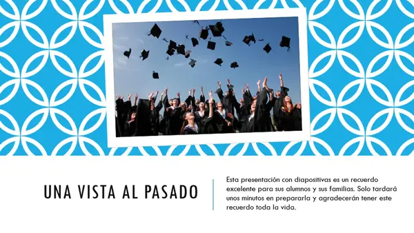 Presentación de final del año vintage retro