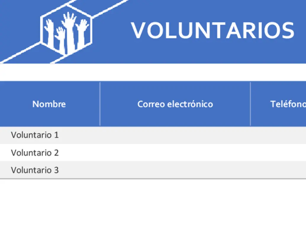 Trabajos voluntarios blue modern-simple